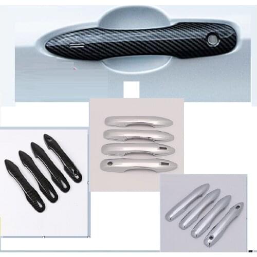 ABS Chrome Style Car Outside Exterior Door Handle Bowl Protection Cover Trim For TOYOTA Camry 2018-2021