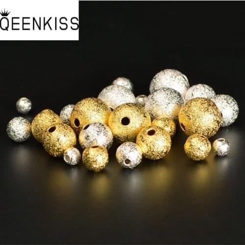 KISS&FLOWER AC01 Fine 3/4/5/6/8/10mm 10pcs/lot DIY Jewelry Making Accessories Findings Bracelet Necklace Loose Matte Spacer Bead