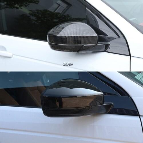 For Land Rover Discovery Sport Range Rover Velar Evoque Jaguar F-Pace abs carbon fiber color rearview mirror cover