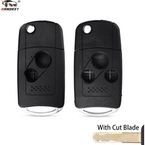 DANDKEY Modified Case 2+1 3+1 3/4 Buttons Folding Flip Remote Car Key Shell For HONDA Odyssey Civic Pilot Acoord Fit CR-V