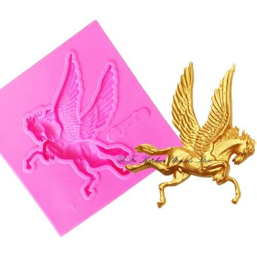 Cartoon Figre/Cake decoration Tools pegasus Sugarcraft Horse silicone fondant molds chocolate mould baking utensils T0987