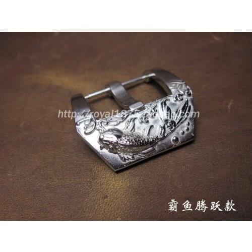 1PCS Men Silver 22mm / 24mm Watch Strap Buckle For Panerai High Quality Watchbands Polishing Clasp For PAM And Big Watchs