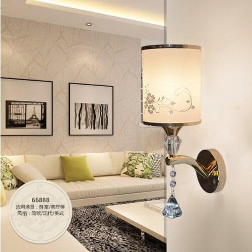 Modern crystal wall lamp gold sconce lights AC110V 220V fashion luxury lustre living room bedroom light fixtures