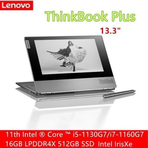 Lenovo Laptop ThinkBook Plus 11 Generation Core i5-1130G7/i7-1160G7 16GB 512GB 13.3in 2.5K touch screen laptop