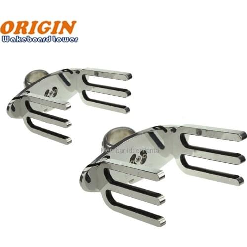 Pair of Origin WWI Aluminium Wakeboard Tower Rack Polished Fit Vertical /Horizontal /Slant Tube