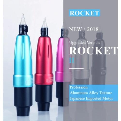 New Rocket II Motor Tattoo Pen Motor Tattoo Machine Rotary Tattoo Machine Space Aluminum Cartridge Tattoo Gun Equipment