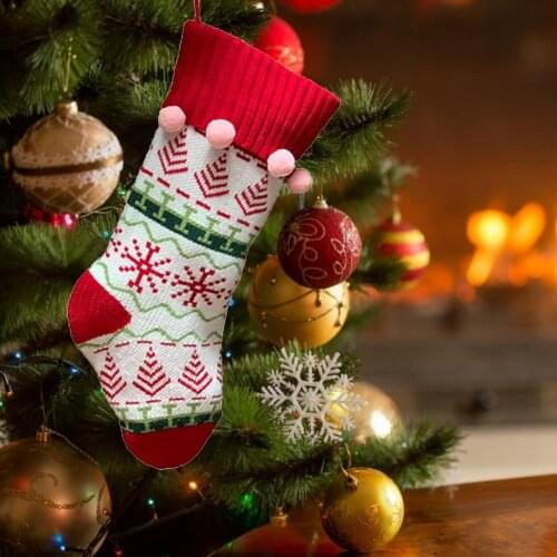 Christmas Stocking Sack Xmass Gift Candy Bag Noel Christmas Decoration Ornament For Christmas Tree Decor Natal Navidad New Year