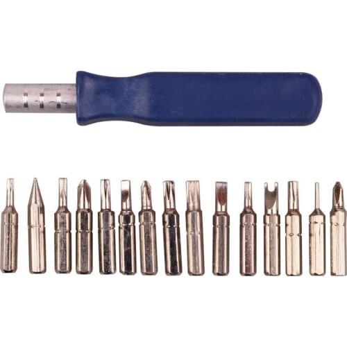 Hand Tool 16Pcs Screwdriver Kit Small Mini Combination Universal Set Dismountable Antiskid Handle Multifunction Repair
