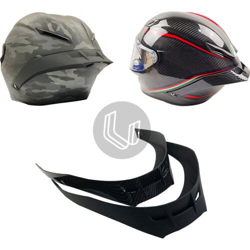 Carbon fiber appearance Motorcycle Rear trim helmet spoiler case for Pista corsa GPR GPRR