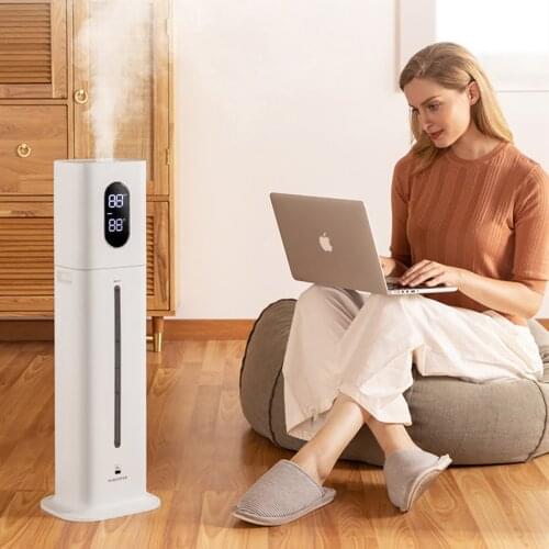 Ultrasonic Cool Mist Humidifier For Large Room Bedroom 8L Diffusers Essential Oils With Quiet Digital Display