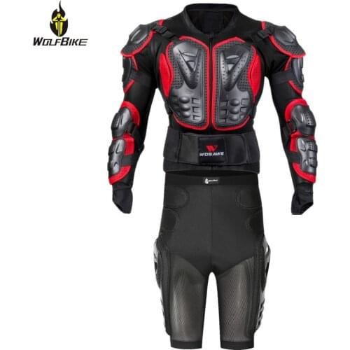 WOLFBIKE Racing Motorcycle Jacket Protective Shell Body Suits Jacket Hip Butt Protector Riding Cycle Motocross Sprots Protection