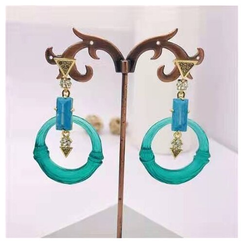 2021 Amybaby Luxury Fashion Vintage Crystal Stone Womens Stud Earring Jewelry For Party