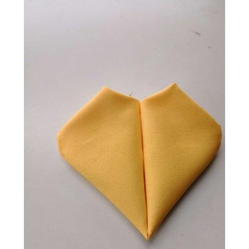 100pcs 20"x20" Gold Square Napkins For Wedding/Party Banquet Supplies Handkerchief Free Shipping