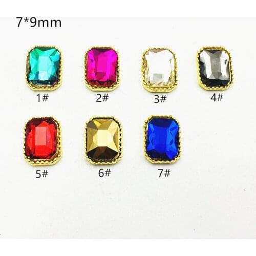 20pcs/pack Korea 3D Nail Decorations Alloy luxury Nail Parts Glitter Rhinestone Metal Charm Jewelry Nail Art Accessories