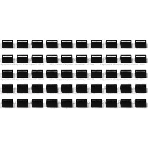 50pcs New Channel Crossfader Fader Cap Knob For RANE 56 57 61 62 64 68(Black)