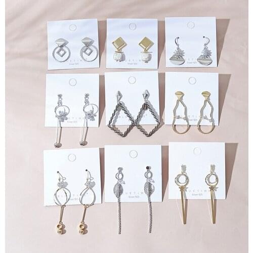 5pas Random Exaggeration Dangle Earrings For Women Silk Thread Tassel Metal Long Chandelier Earrings Jewelry set 143706