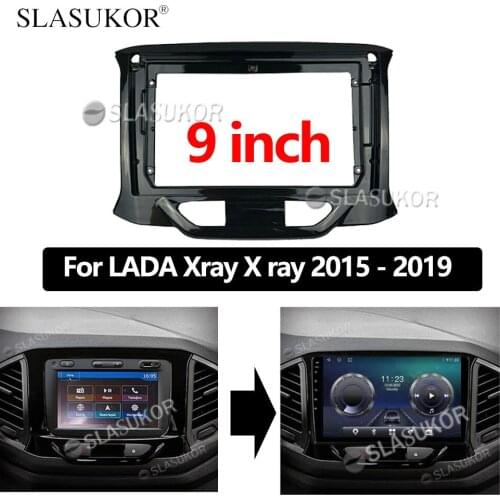 9 inch Android CarFor LADA Xray X ray 2015 -2019 Dash Panel Frame Trim Insta android Multimedia player llation Kit Cabus Cable