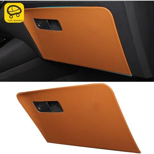 CarManGo Car Accessories Passenger Glove Box Cover Trim PU Leather Protector Interior Decoration For BMW X3 G01 X4 G02 2018-2020