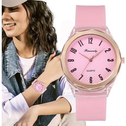 Qualities Women Fashion Watches Luxury Female Dress Watch Leisure silicone Ladies Quartz Wristwatches Elegant Clock Gifts
