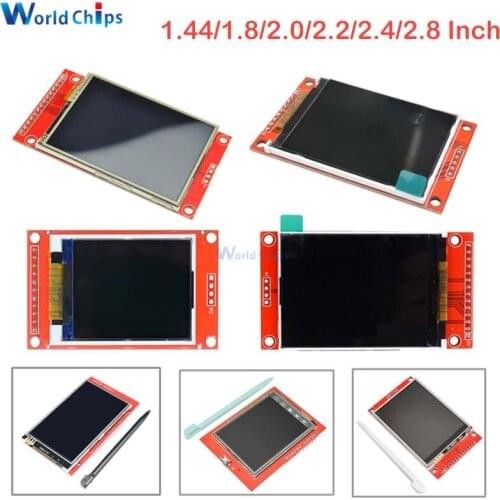 1.44/1.8/2.0/2.2/2.4/2.8 Inch TFT Color Screen LCD Display Module Drive ST7735 ILI9225 ILI9341 Interface SPI 128*128 240*320