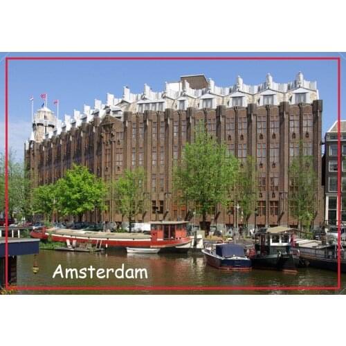 78*54mm Travel Fridge Magnets 21353,Amsterdam_Scheepvaarthuis Tourist Magnets;world scenery tourist area