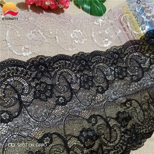 E-718.5cm E1020Black multi-color stretch lace stretch sewing ribbon lace trim or fabric warp knitting DIY clothing accessories