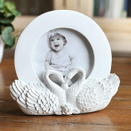 4 "New Swan Kiss Love Photo Frame Lovely Creative Photo Frame Childs Gift Home Decoration Arts and Crafts