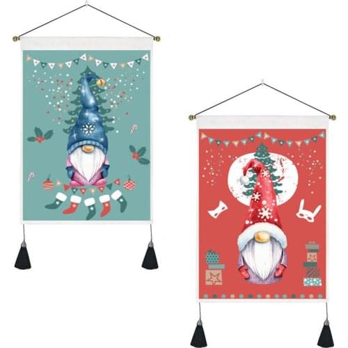 Tapestries Hanging Picture Christmas Healing Paintings Art Tapestry 35x6x3cm Cure Bedroom Gardening Living Room Polyester Fabric