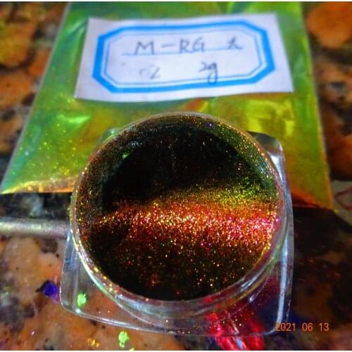 Chameleon color shifting 3D cat eye magnetic nail art glitter pigment 1g/lot