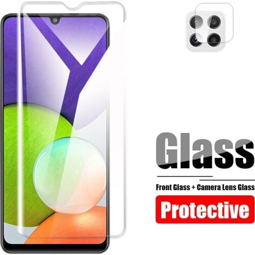 HD Safety Protective Glass For Samsung Galaxy A22 Tempered Glass Camera Lens Screen Protector For Samsung A22 4G 5G Film A 22