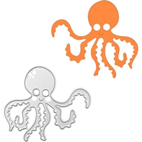 Julyarts Octopus Layering Dies Stencils For DIY Scrapbooking Photo Album Paper Card Making Decorative
