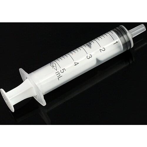 5pcs One-off 5ml Injectors Ink Cartridge Pets Nutrient Sample Measuring Syringe for Measuring Nutrient Motoring Applications