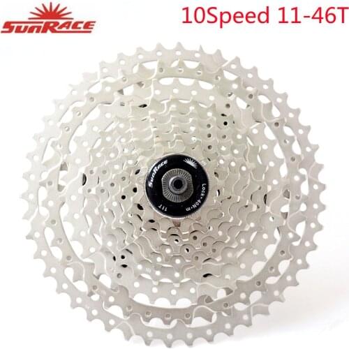 Sunrace 10 Speed MTB Bicycle Cassette Mountain Bike Freewheel Flywheel Accessories 11-40T/11-42T/11-46T