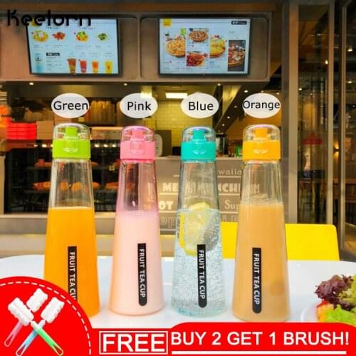 Keelorn Hot Sale High Quality New Fashion Simple Portable Plastic Water Bottle Creative Fresh Leak Proof Water Bottle
