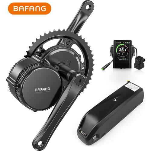 Bafang BBS02 BBS02B Mid Drive e Bicycle Motor 36V 500W Electric Bike Conversion Kits with Tube Battery 17.5Ah Samsung Cells