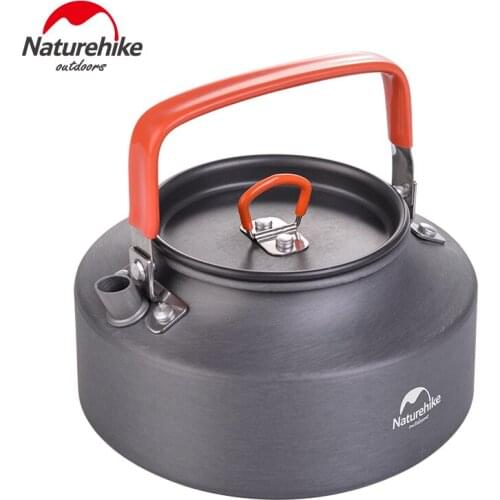 Naturehike Outdoor Camping Hiking Portable kettle Coffee Tea Pot 1.1L with Heat Proof Handle Tea