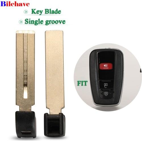 Bilchave Remote Smart Car Emergency Key Blade For Toyota Prius CHR C-HR 2017 Key Blade Replacement