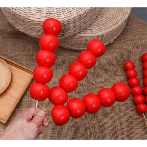 Photo props supermarket shopping mall grocery store hotel restaurant shop decor sugar-coated haws Simulation fake fruit model