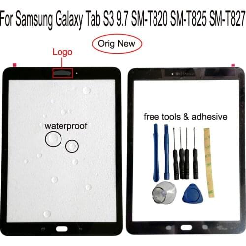 Shyueda 100% For Samsung Galaxy Tab S3 9.7 SM-T820 SM-T825 SM-T827 Outer Front Glass Panel Touch Screen Digitizer