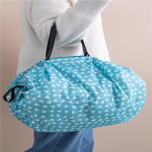 Foldable Shopping Bag Eco Reusable Tote Oxford Fabric Casual Large-capacity Shopping Bag Home Storage Bag Supplies
