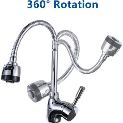Kitchen Faucets 360 Degree tap for kitchen Rotatable Spout Single Handle kitchen spigots Sink Basin Adjustable Solid Brass