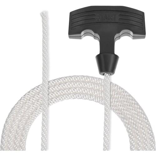Uxcell Recoil Starter Rope with Rubber Handle 6mm Dia 1.5m 5ft Polyester Pull Cord for 178F 186F Lawn Mower Trimmer Engine Part
