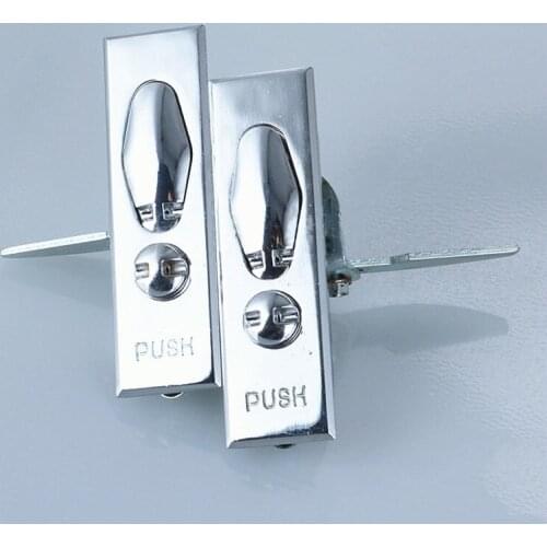 1PCS Left / Right Plane Metering Lock Zine alloy Bounce Locks for Distribution Boxs Industrial Cabinet Furniture Door Hardware