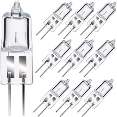 10pcs G4 12V 50W Halogen Bulb Light Globe Lamps JC Type Free Shipping