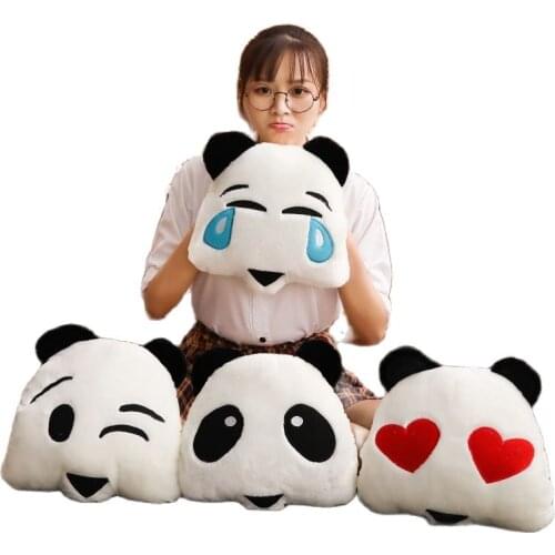1pc 30*30cm Cute Panda Doll Plush Toys baby bear pillow Soft Panda Hand Warmer Cusion doll kids toys birthday gift for Children