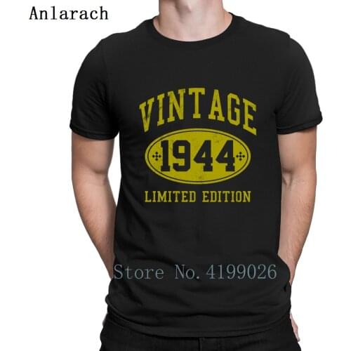 75th Birthday Vintage 1944 Gift T Shirt New Style Novelty Cute Designer Streetwear Pop Top Tee Short Sleeve Spring Autumn Funky