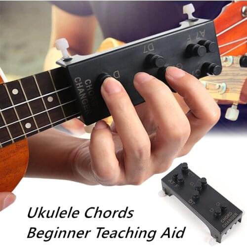 8 Chord Beginner Ukulele Aid Training Tools Learning System Small Guitar String Practice Accessories