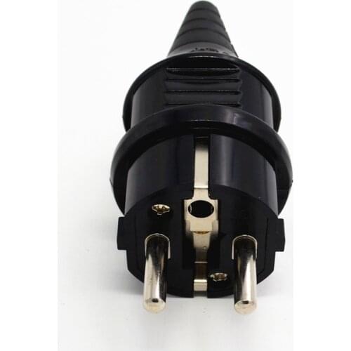 Free Shipping European 4.8mm Pin Rewireable AC Power Plug Max. 250V 16A