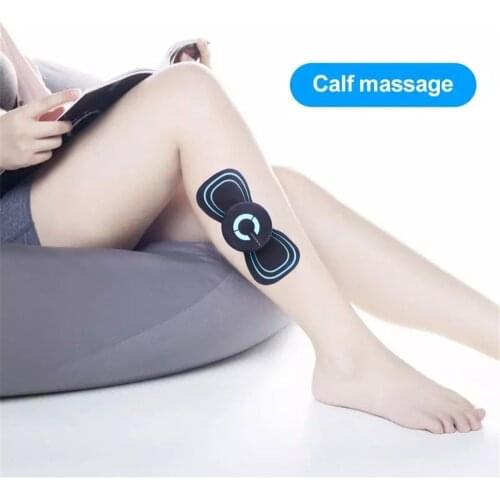 Mini Electric Shoulder Neck Massager Pads Acupuncture Low Frequency Current Pulse for Waist Arm Legs Back Massage Device