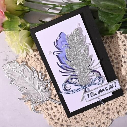 InLoveArts Feather Metal Cutting Dies DIY For Making Cards Embossing Metal Stencil Decorative Dies Cutter Scrapbooking New 2021